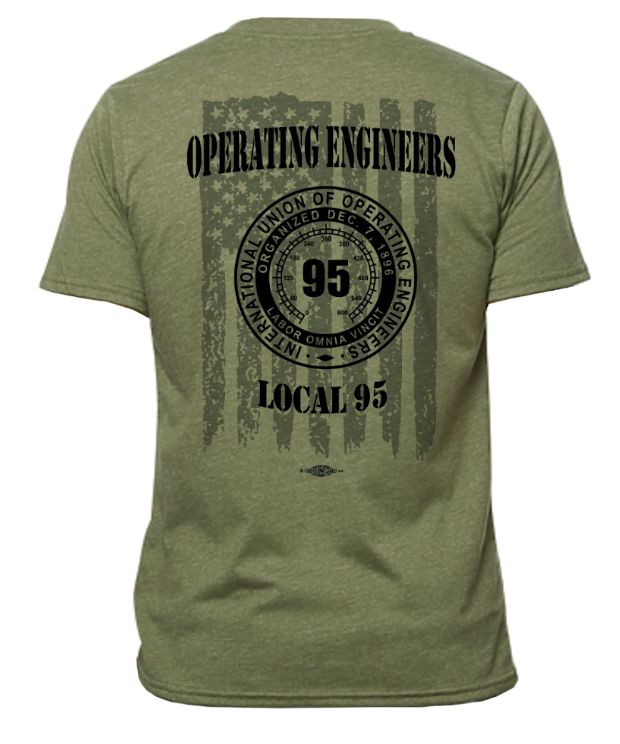 IUOE Local 95 Flag T-shirt